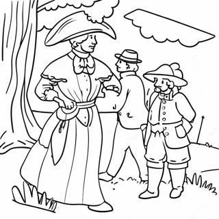 Halaman Mewarnai Amerika Kolonial 103710-41679