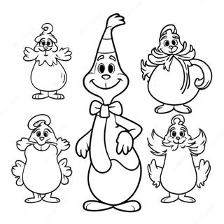 Halaman Mewarnai Karakter Whoville Yang Ceria 103739 41712