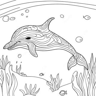 Halaman Mewarnai Paus Biru Yang Lembut Di Bawah Laut 103972-41887