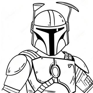 Halaman Mewarnai Boba Fett 103995-41896