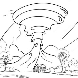 Halaman Mewarnai Puting Beliung Yang Berputar 104075 41971