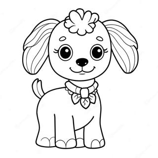 Halaman Mewarnai Poodle Prancis Yang Menyenangkan 104664-42428