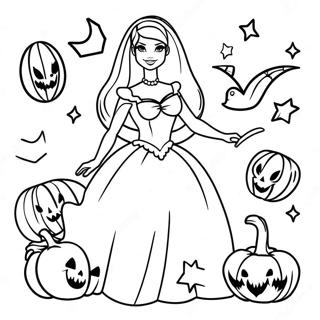 Halaman Mewarnai Barbie Halloween 104712-42453