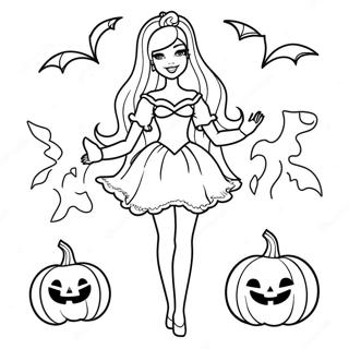 Halaman Mewarnai Barbie Halloween 104712-42455