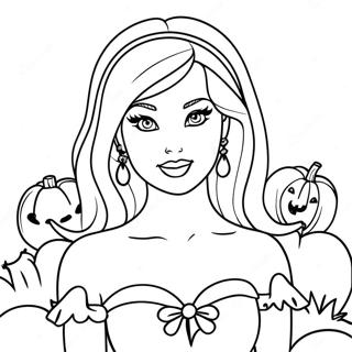 Halaman Mewarnai Barbie Halloween 104712-42456