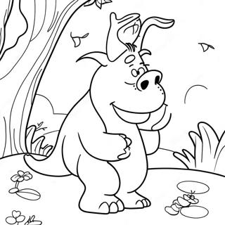 Halaman Mewarnai Gruffalo Yang Ramah 104920-42619