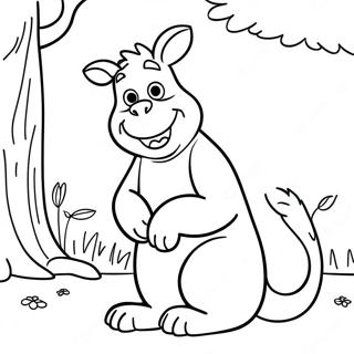 Halaman Mewarnai Gruffalo Yang Ramah 104920-42620