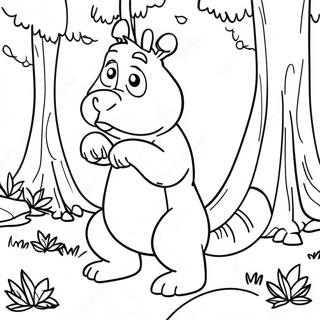 Halaman Mewarnai Gruffalo Di Hutan 104921-42621