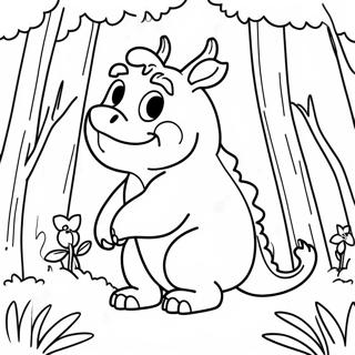 Halaman Mewarnai Gruffalo Di Hutan 104921-42622