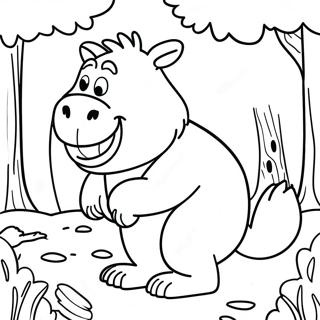 Halaman Mewarnai Gruffalo Di Hutan 104921-42623