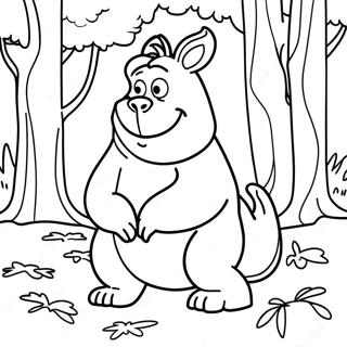 Halaman Mewarnai Gruffalo Di Hutan 104921-42624