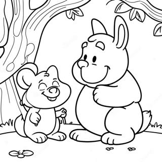 Halaman Mewarnai Gruffalo Dan Tikus 104923-42630