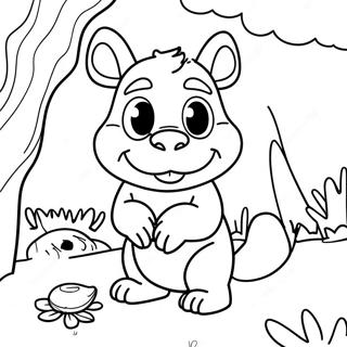 Halaman Mewarnai Gruffalo Dan Tikus 104923-42632