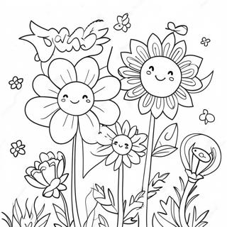 Halaman Mewarnai Bunga Kami Mencintaimu Yang Fantastis 105281 42923