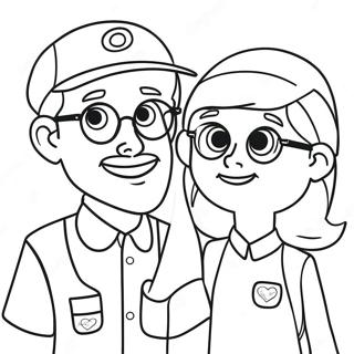 Halaman Mewarnai Blippi Dan Meekah 105587-43148