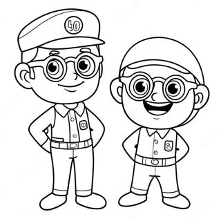 Halaman Mewarnai Petualangan Blippi Dan Meekah 105588-43150