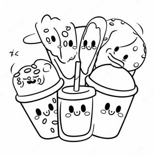 Halaman Mewarnai Karakter Dunkin Donuts Yang Imut 105745 43283