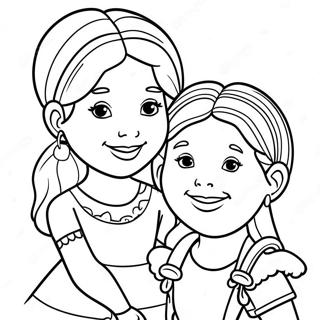 Halaman Mewarnai Teman Imut Trinity Dan Madison 105795 43316