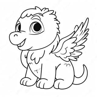 Halaman Mewarnai Bayi Griffin Yang Lucu Bermain 106079-43538