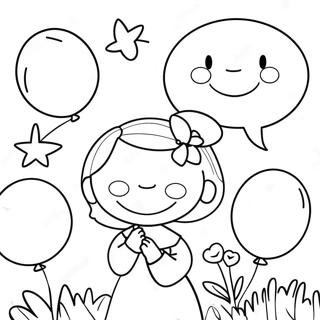 Halaman Mewarnai Balon Ulang Tahun Ceria Untuk Nenek 106104 43553