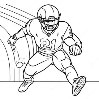 Halaman Mewarnai Jamarr Chase Dalam Aksi 106414-43795