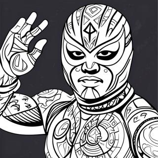 Halaman Mewarnai Rey Mysterio 106719-44026