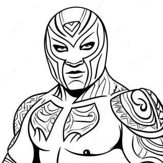 Halaman Mewarnai Rey Mysterio 106719-44027