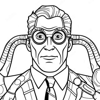 Halaman Mewarnai Penjahat Doc Ock 106952-44218