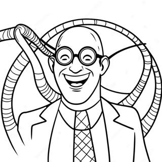 Halaman Mewarnai Doc Ock Tertawa Jahat 106953-44223