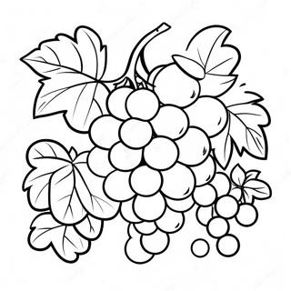 Halaman Mewarnai Sekelompok Anggur 107795-44879