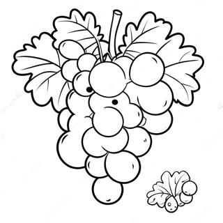 Halaman Mewarnai Anggur Kartun Yang Lucu 107796 44881