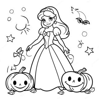 Halaman Mewarnai Putri Disney Halloween 108022-45050