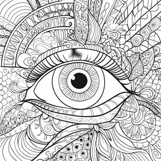 Halaman Mewarnai Desain Mata Rumit 108049-45075