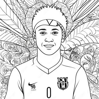 Halaman Mewarnai Neymar Bersama Penggemar 108440-45385