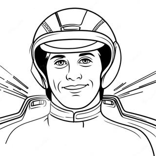 Halaman Mewarnai Pembalap Mobil Balap Dalam Aksi 10890 383