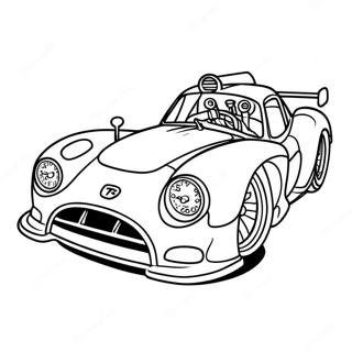 Halaman Mewarnai Mobil Balap Turbo Dalam Aksi 109032-45904