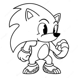 Halaman Mewarnai Sonic Si Werehog 109081-45870