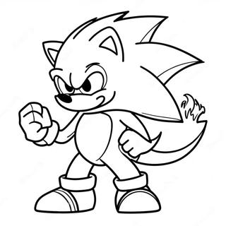 Halaman Mewarnai Sonic Si Werehog 109081-45871