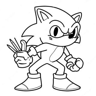 Halaman Mewarnai Sonic Si Werehog 109081-45872