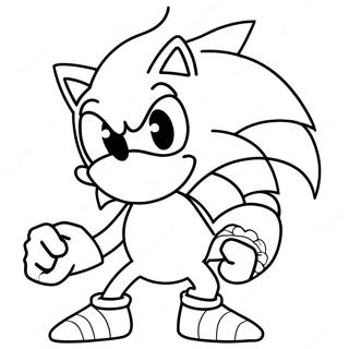 Halaman Mewarnai Sonic Si Werehog 109081-45933