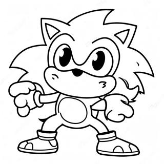 Halaman Mewarnai Sonic Si Werehog 109081-45934