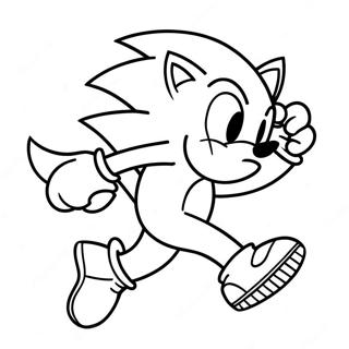 Halaman Mewarnai Sonic Si Werehog Berlari Cepat 109085-45952