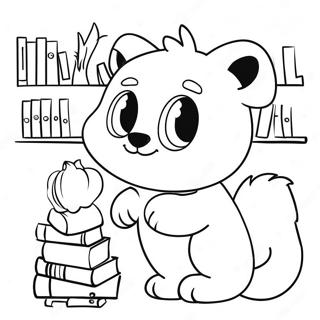 Halaman Mewarnai Rak Halaman Hewan Lucu 109163 46009