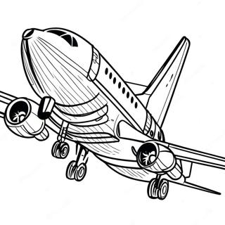 Halaman Mewarnai Pendaratan Boeing 737 109266-46087