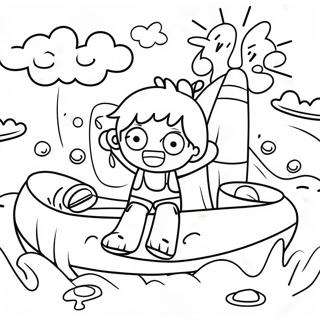 Halaman Mewarnai Anak Anak Bahagia Di Taman Air 109777 46485