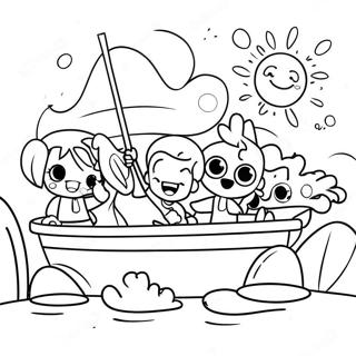 Halaman Mewarnai Anak Anak Bahagia Di Taman Air 109777 46488