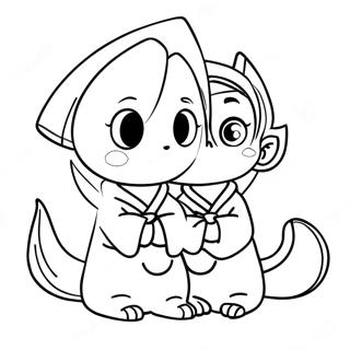 Halaman Mewarnai Sukuna Dan Yuji Itadori 110215 46825