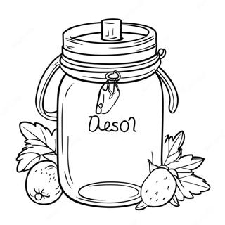 Mason Jar Halaman Mewarnai