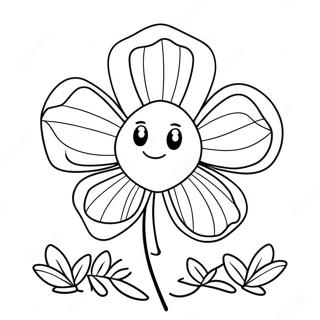 Halaman Mewarnai Semanggi 4 H Yang Imut 110650-47159