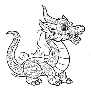 Halaman Mewarnai Naga Tahun Baru Cina Yang Cerah 110936 47391